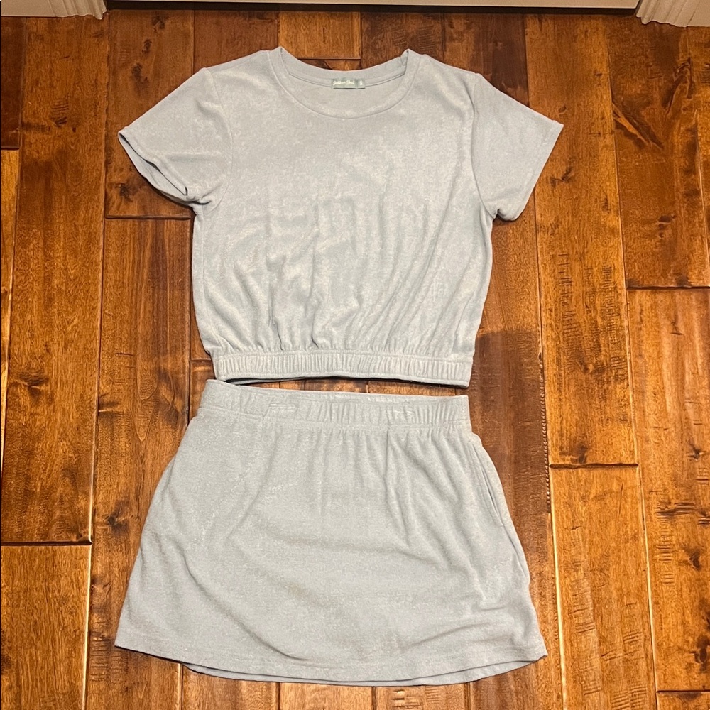 Light Blue Two-Piece top & skort
